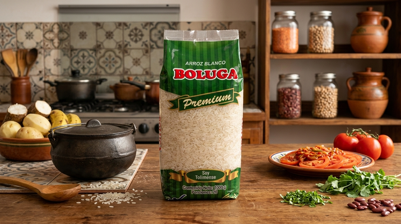 Granos de arroz Boluga de alta calidad