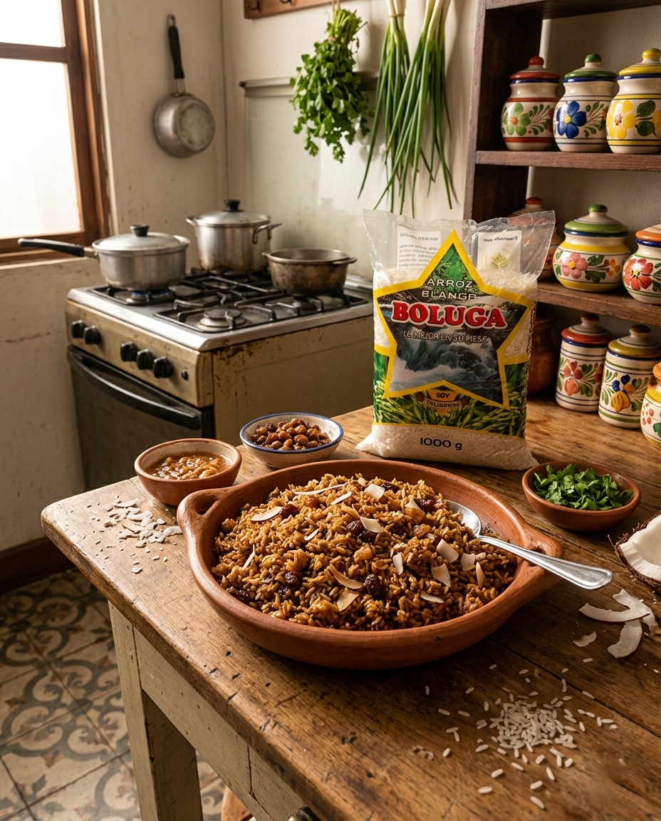 Arroz con coco costeño Boluga